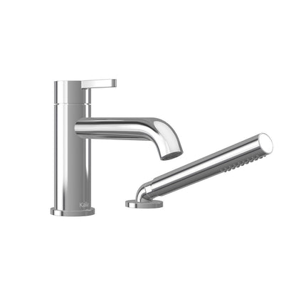 Kalia BASICO PRESSURE BALANCE 2-PIECE DECKMOUNT TUB FILLER WITH HANDSHOWER - CHROME – BF2214-110