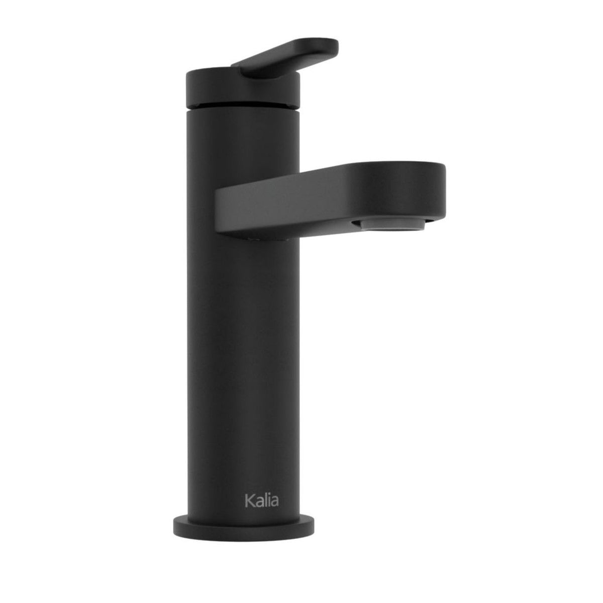 Kalia STEN Single hole lavatory faucet with push drain and overflow matte black – BF2234-160