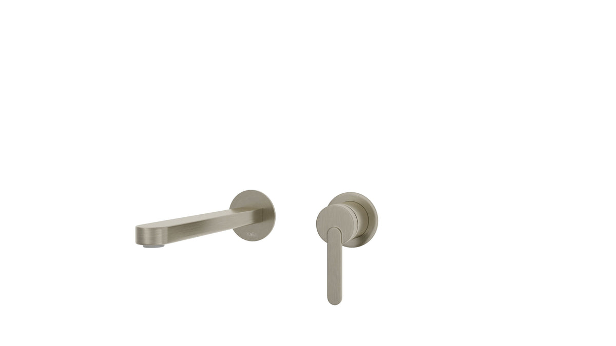 Kalia STEN Wallmount lavatory faucet without drain pure nickel – BF2238-125