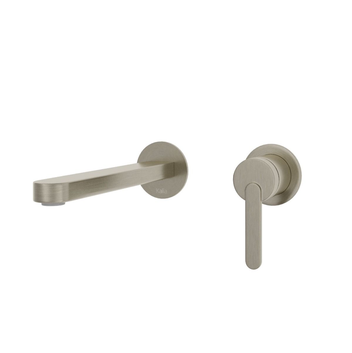 Kalia STEN Wallmount lavatory faucet with drain and overflow pure nickel – BF2239-125
