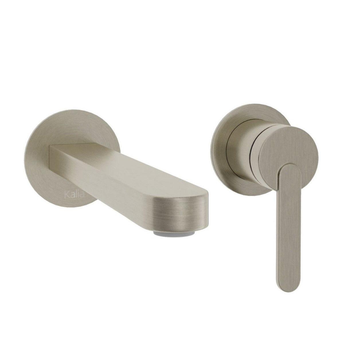 Kalia STEN Wallmount lavatory faucet with drain and overflow pure nickel – BF2239-125