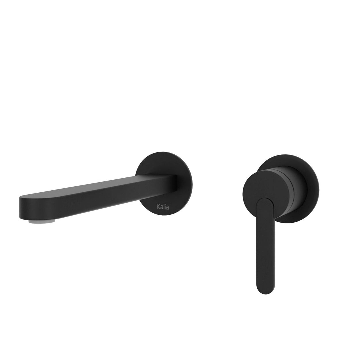 Kalia STEN Wallmount lavatory faucet with drain and overflow matte black – BF2239-160