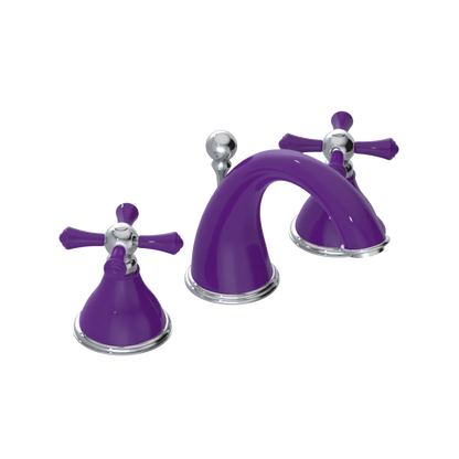 Rubinet Widespread Lav. Set. (less drain) Purple Haze