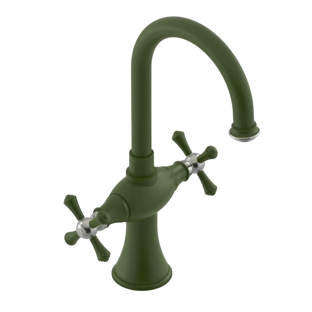 Rubinet Single Hole Dual Handle Lav. Set. (less drain) Green Envy