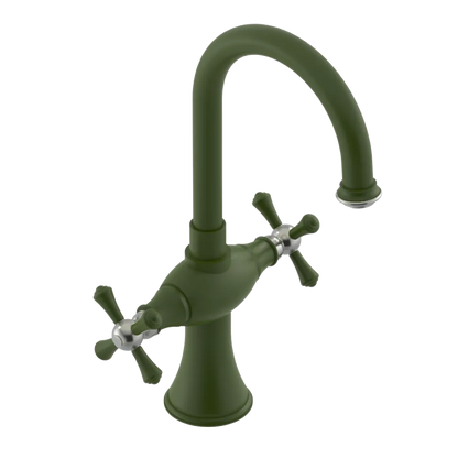 Rubinet Single Hole Dual Handle Lav. Set. (less drain) Green Envy