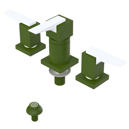 Rubinet Bidet Fitting with Spray, Diverter, and Vacuum Breaker (less drain) Green Envy