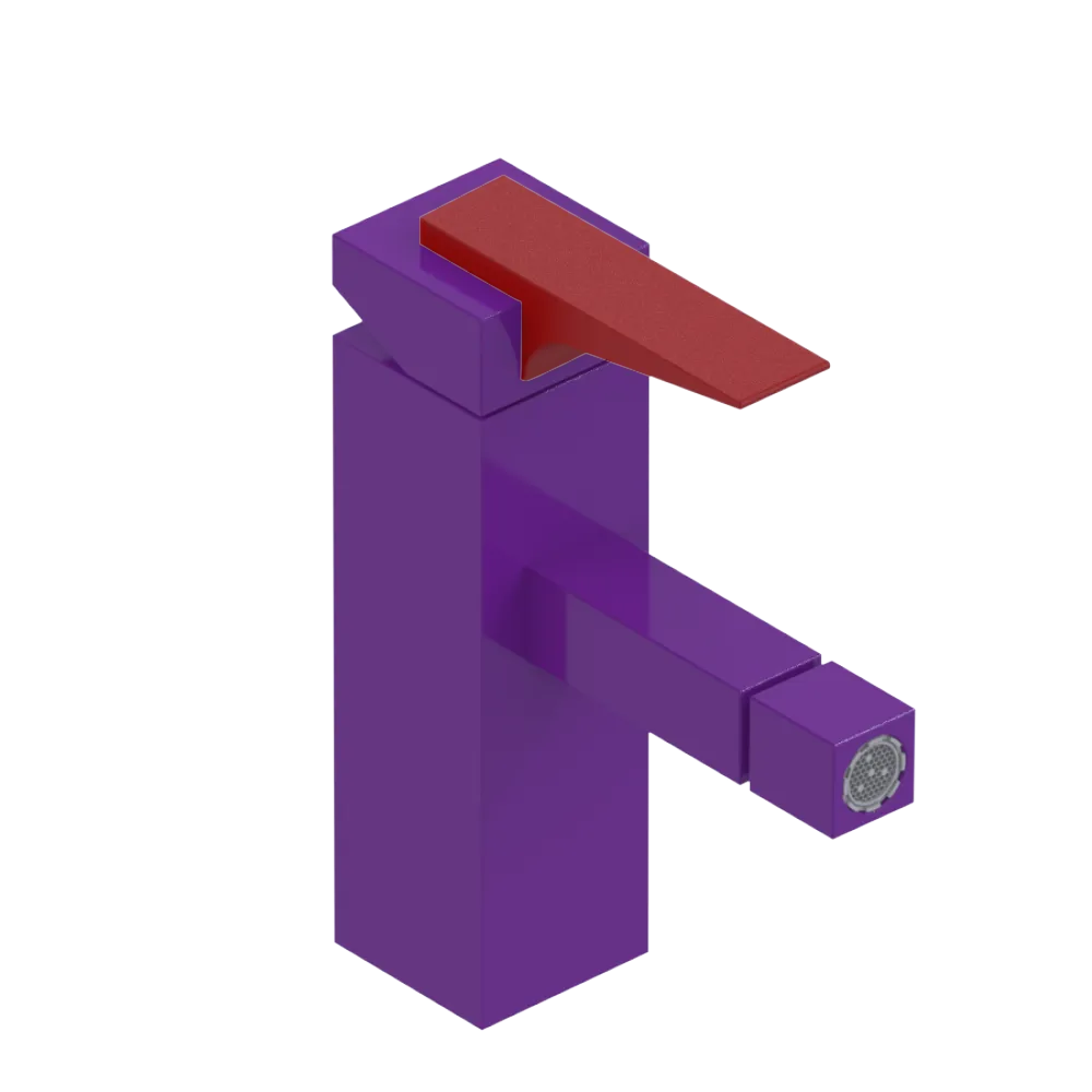 Rubinet Single Control Bidet Fitting (less drain) Purple Haze