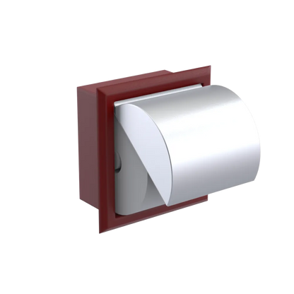 Rubinet RECESSED TOILET PAPER HOLDER Maroon