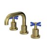 Rubinet Widespread Lav. Set. (less drain) Natural Brass