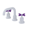 Rubinet Widespread Lav. Set. (less drain) White