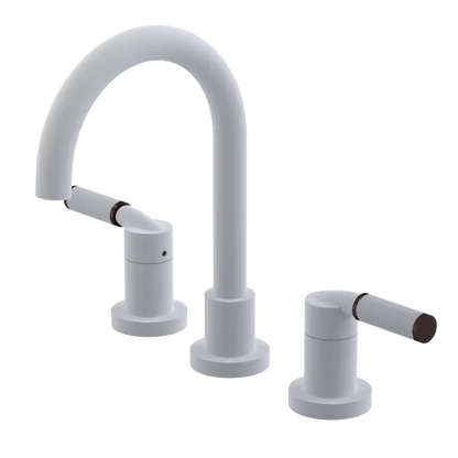 Rubinet Widespread Lav. Set. (less drain) Matt White