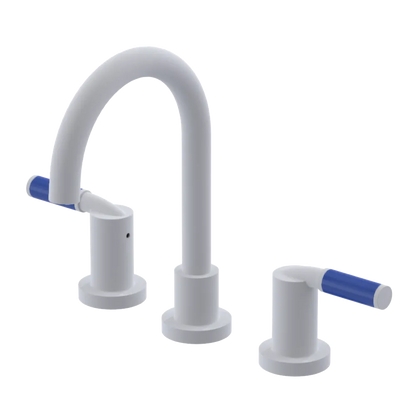 Rubinet Widespread Lav set (less drain) Matt White