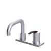Rubinet 4" Centre Single Control Lav. Set. with Genesis spout (less drain) Satin Chrome