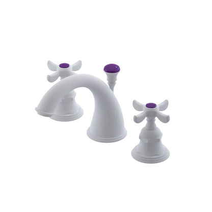 Rubinet Widespread Lav. Set. (less drain) Matt White