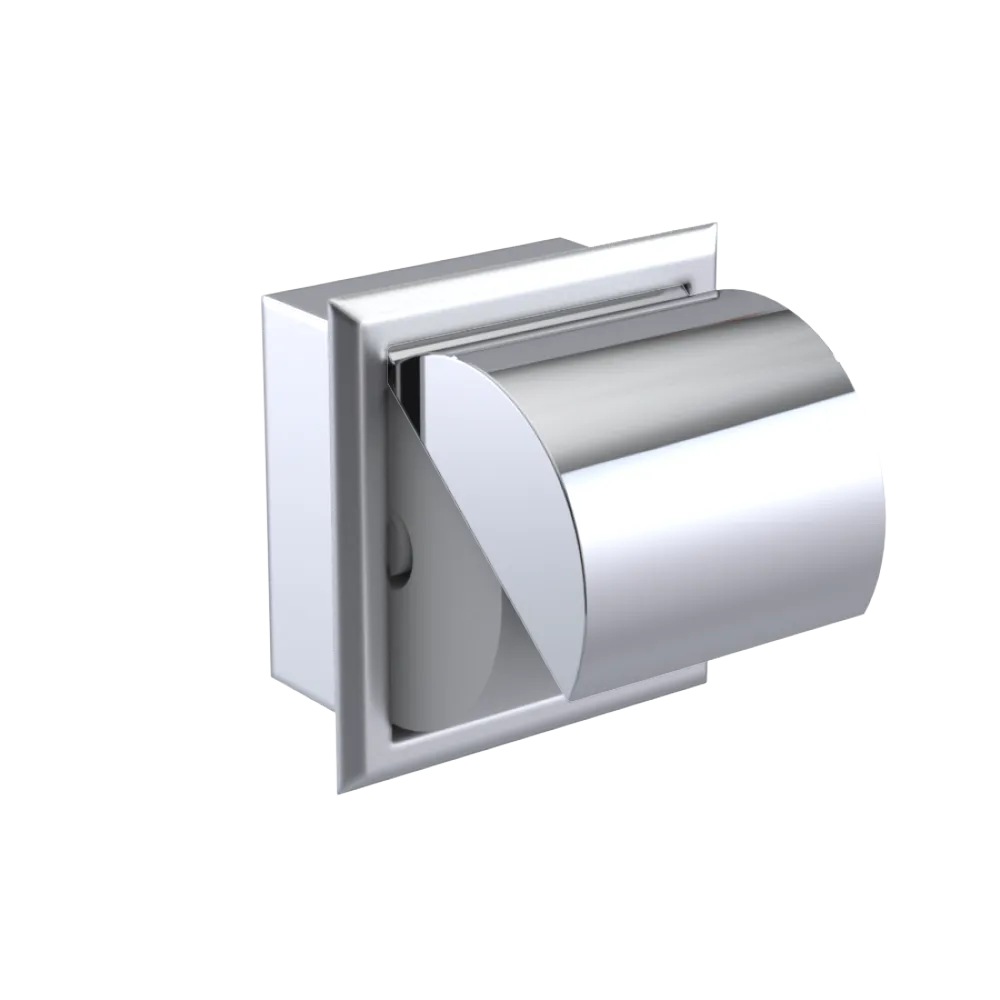 Rubinet RECESSED TOILET PAPER HOLDER Satin Chrome