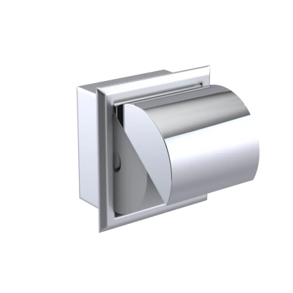 Rubinet RECESSED TOILET PAPER HOLDER Satin Chrome