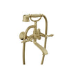 Baril Wall-mounted tub faucet with hand shower