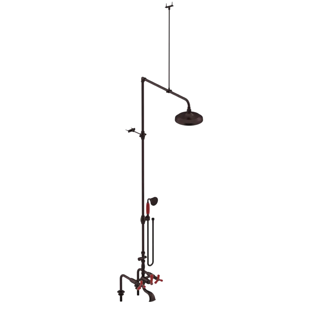 Rubinet Deck Mount Tub & Shower with Hand Held Shower Oil Rubbed Bronze