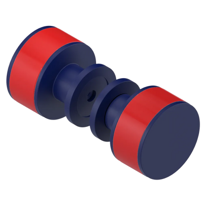 Rubinet Shower Door Knob (set) Midnight Blue