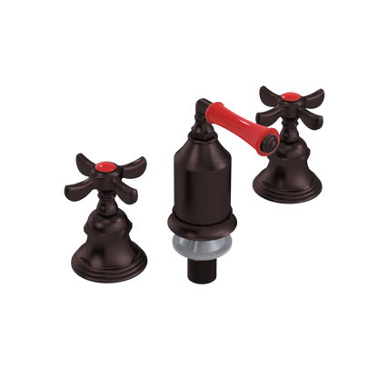 Rubinet Bidet Fitting with Spray, Diverter, and Vacum Breaker (Less Drain) Tuscan Brass