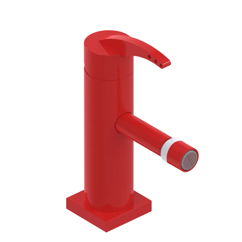 Rubinet Single Control Bidet Fitting (less drain) Red