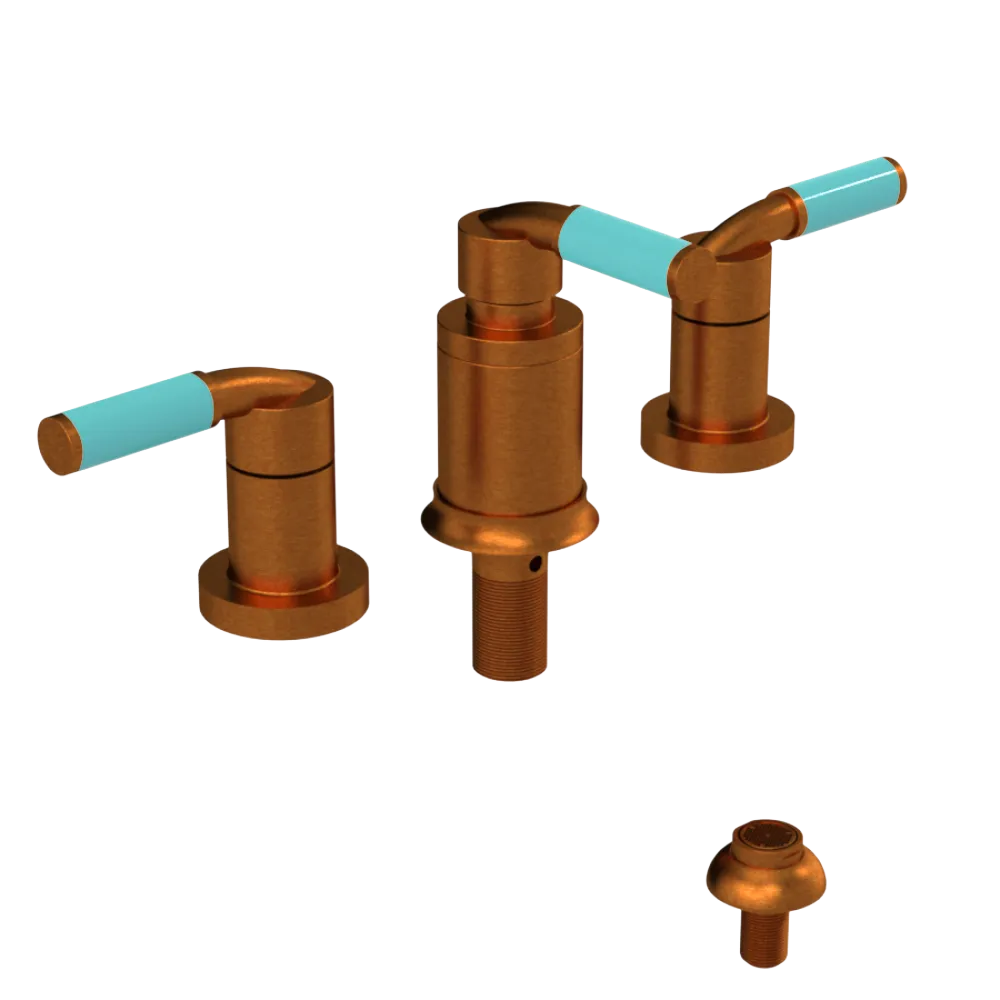 Rubinet Bidet Fitting with Spray, Diverter, and Vacuum Breaker (less drain) Antique Copper Matt