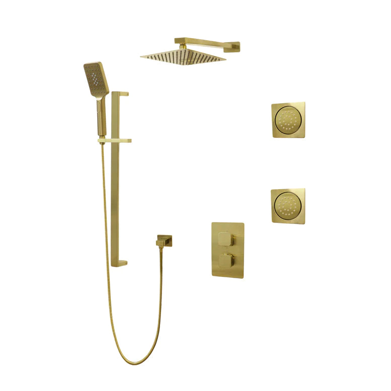 Three Way Thermostatic Shower System F57123-4C16ALB2 - Golzar Home