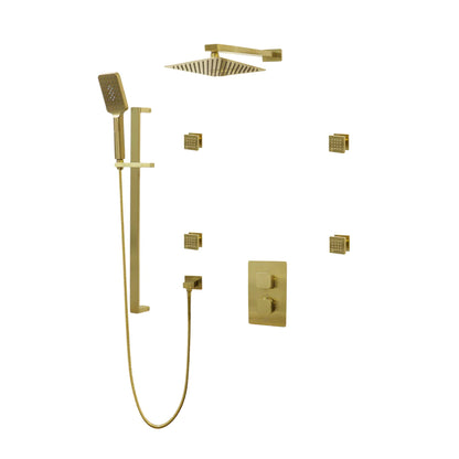 Three Way Thermostatic Shower System F57123-W16ASB4 - Golzar Home