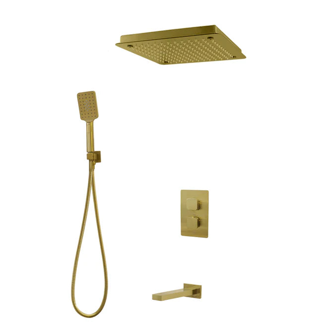 Diamond Three Way Thermostatic Shower System - Kit 4