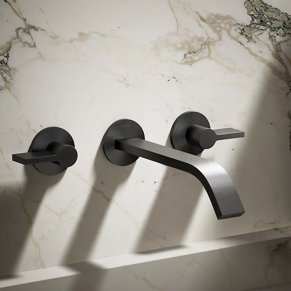 Components® Wall-mount bathroom sink faucet spout with Ribbon design, 1.2 gpm