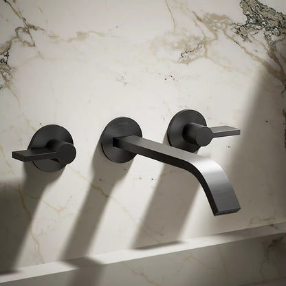 Components® Wall-mount bathroom sink faucet spout with Ribbon design, 1.2 gpm