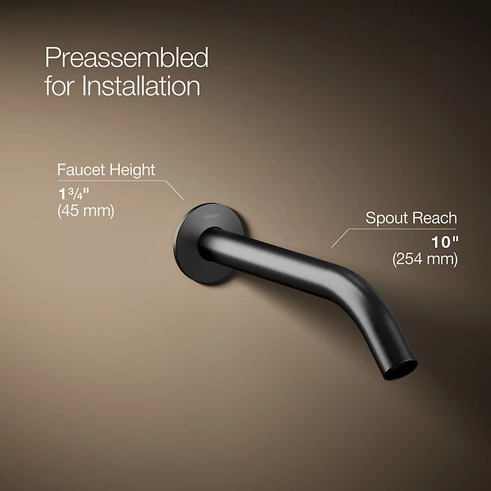 Components® Wall-mount bathroom sink faucet spout with Tube design, 1.2 gpm