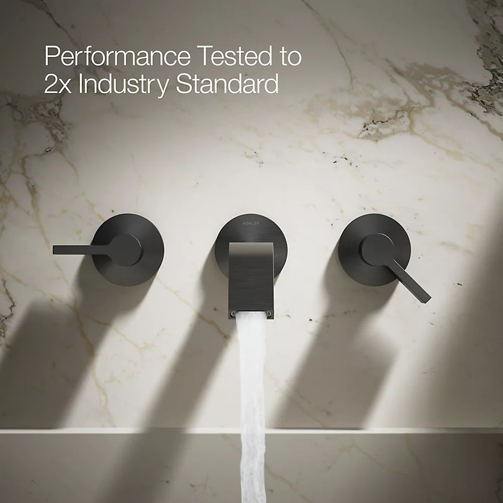 Components® Wall-mount bathroom sink faucet spout with Ribbon design, 1.2 gpm