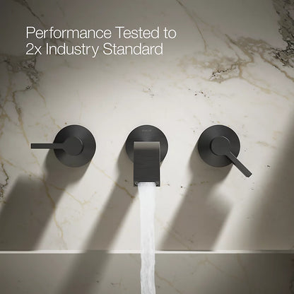 Components® Wall-mount bathroom sink faucet spout with Ribbon design, 1.2 gpm