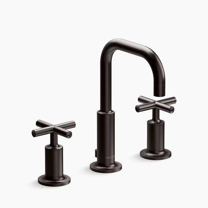 Purist® Widespread bathroom sink faucet with Cross handles, 1.2 gpm