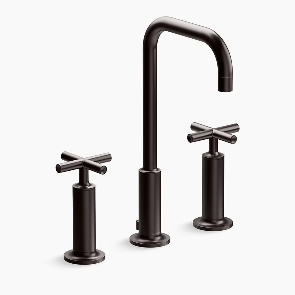 Purist® Widespread bathroom sink faucet with Cross handles, 1.2 gpm