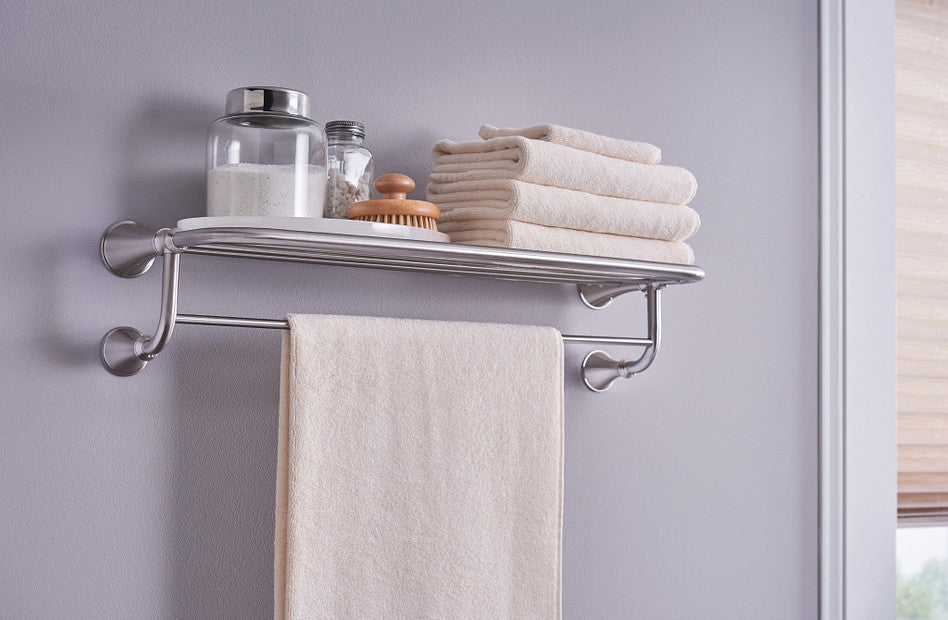 Moen Moen Brushed nickel 24" Towel Shelf