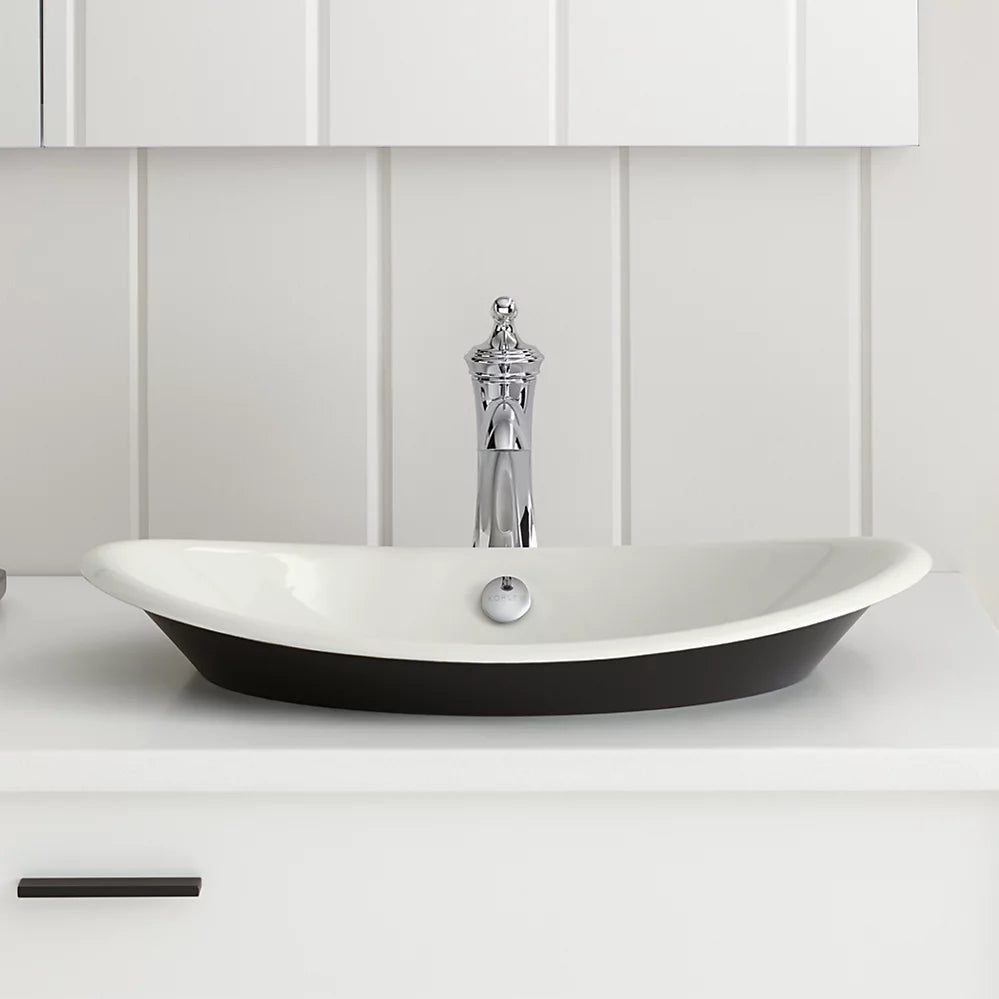 Iron Plains® 20-3/4" oval vessel bathroom sink
