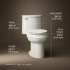 Adair® One-piece elongated toilet, 1.28 gpf