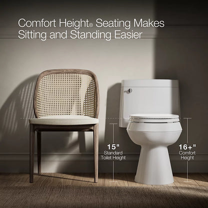 Adair® One-piece elongated toilet, 1.28 gpf