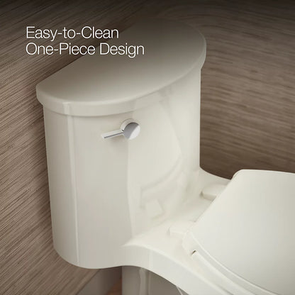 Adair® One-piece elongated toilet, 1.28 gpf