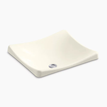 DemiLav® 18-1/4" rectangular vessel bathroom sink, no overflow
