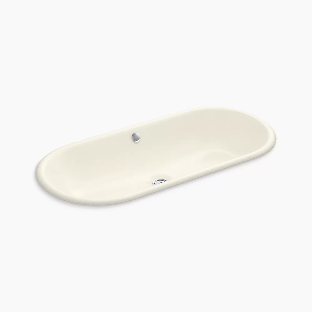 Iron Plains® 33" oval drop-in/undermount bathroom sink