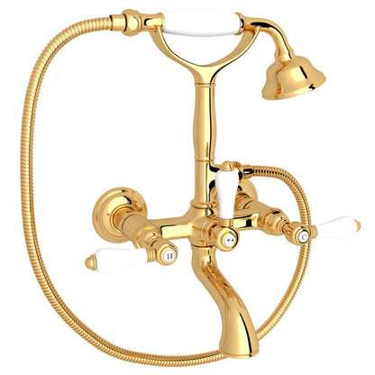 ROHL Exposed Wall Mount Tub Filler With Handshower