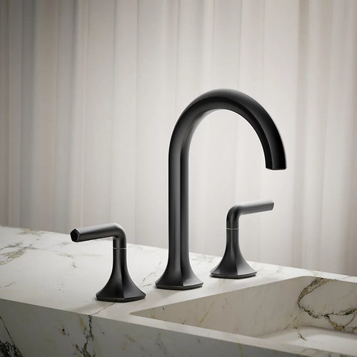 Occasion® Bathroom sink faucet spout with Cane design, 0.5 gpm