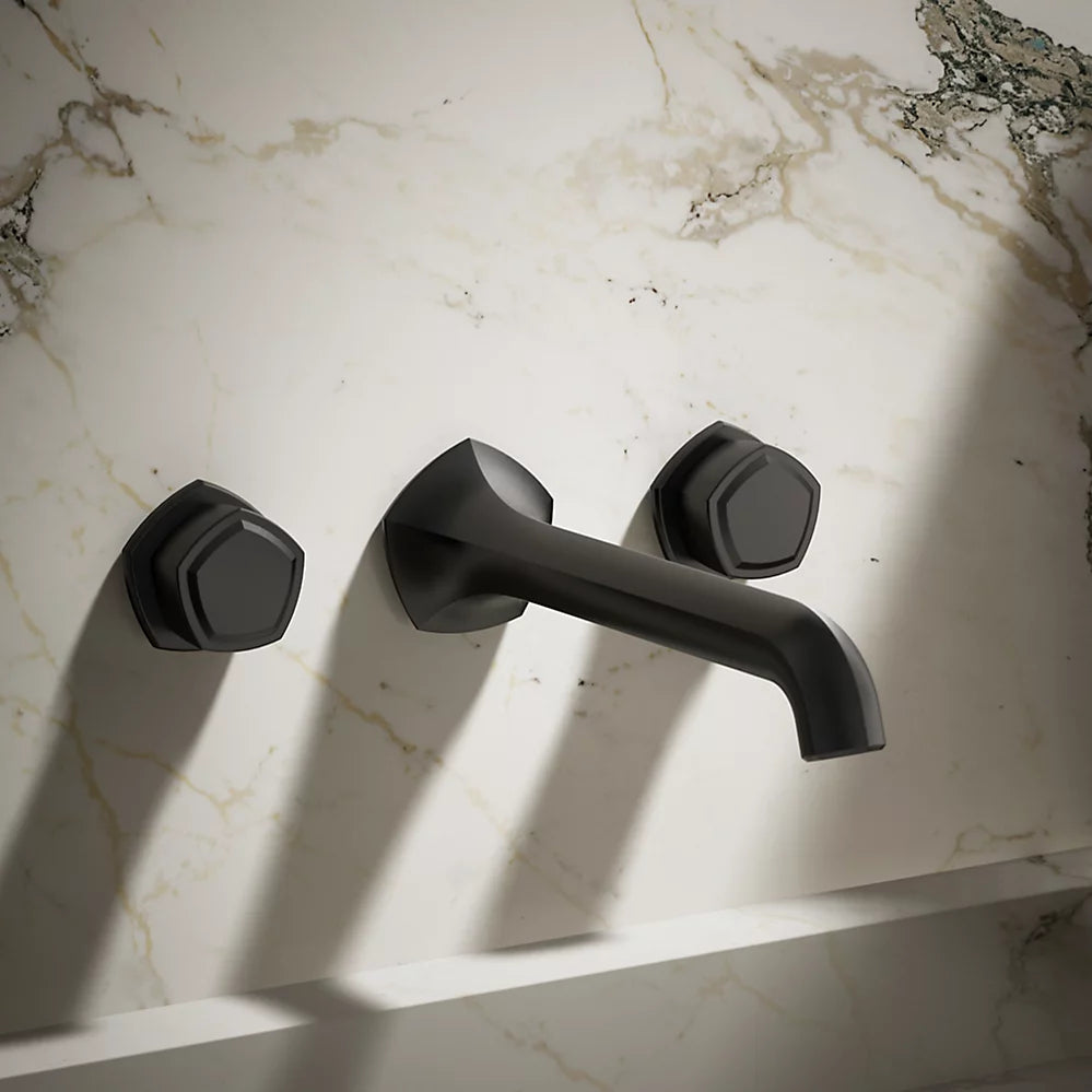 Occasion® Wall-mount bathroom sink faucet Knob handle trim, 1.2 gpm