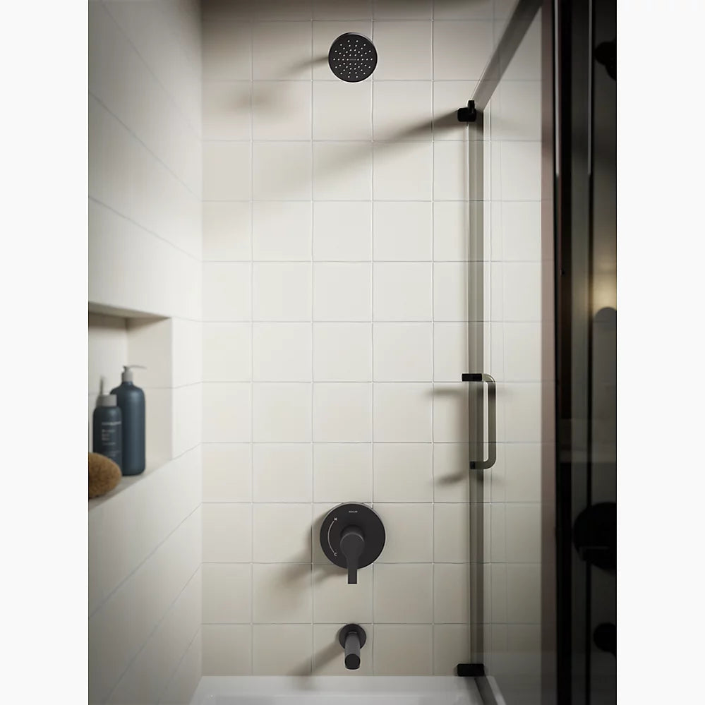 Elate® Rite-Temp® bath and shower trim kit with push-button diverter, 1.75 gpm