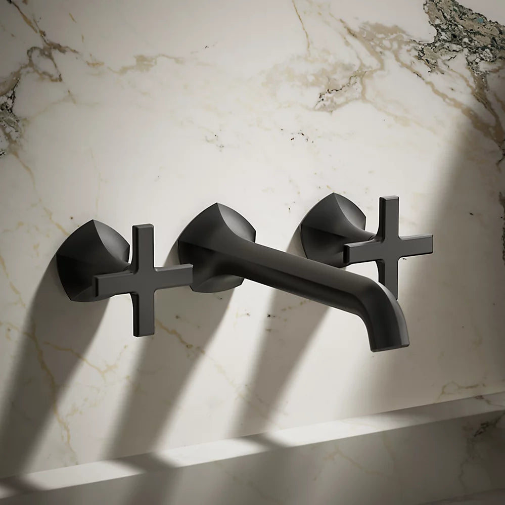 Occasion® Wall-mount bathroom sink faucet Cross handle trim, 1.2 gpm