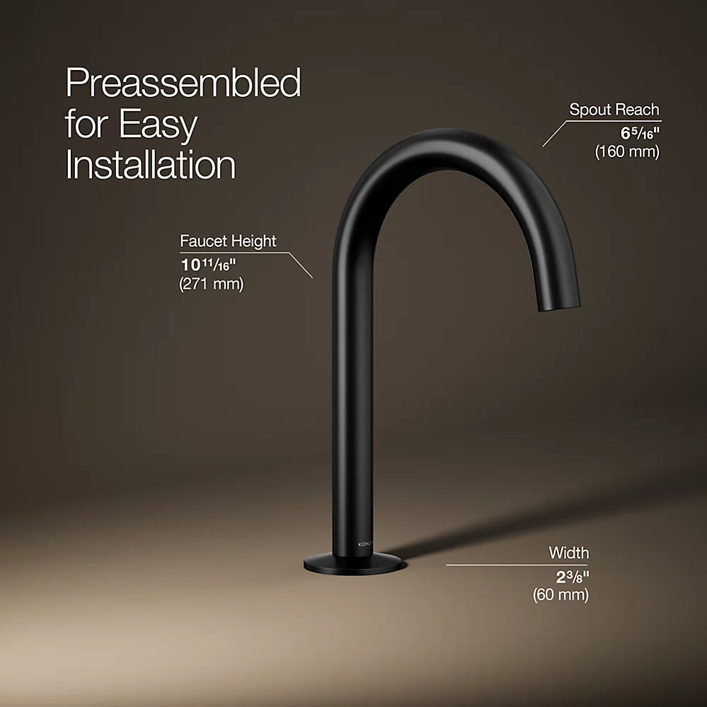 Components® Bathroom sink faucet spout with Tube design, 1.2 gpm