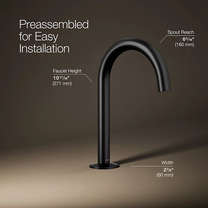 Components® Bathroom sink faucet spout with Tube design, 1.2 gpm